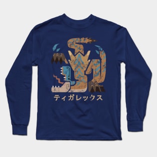 Monster Hunter World Iceborne Tigrex Kanji Icon Long Sleeve T-Shirt